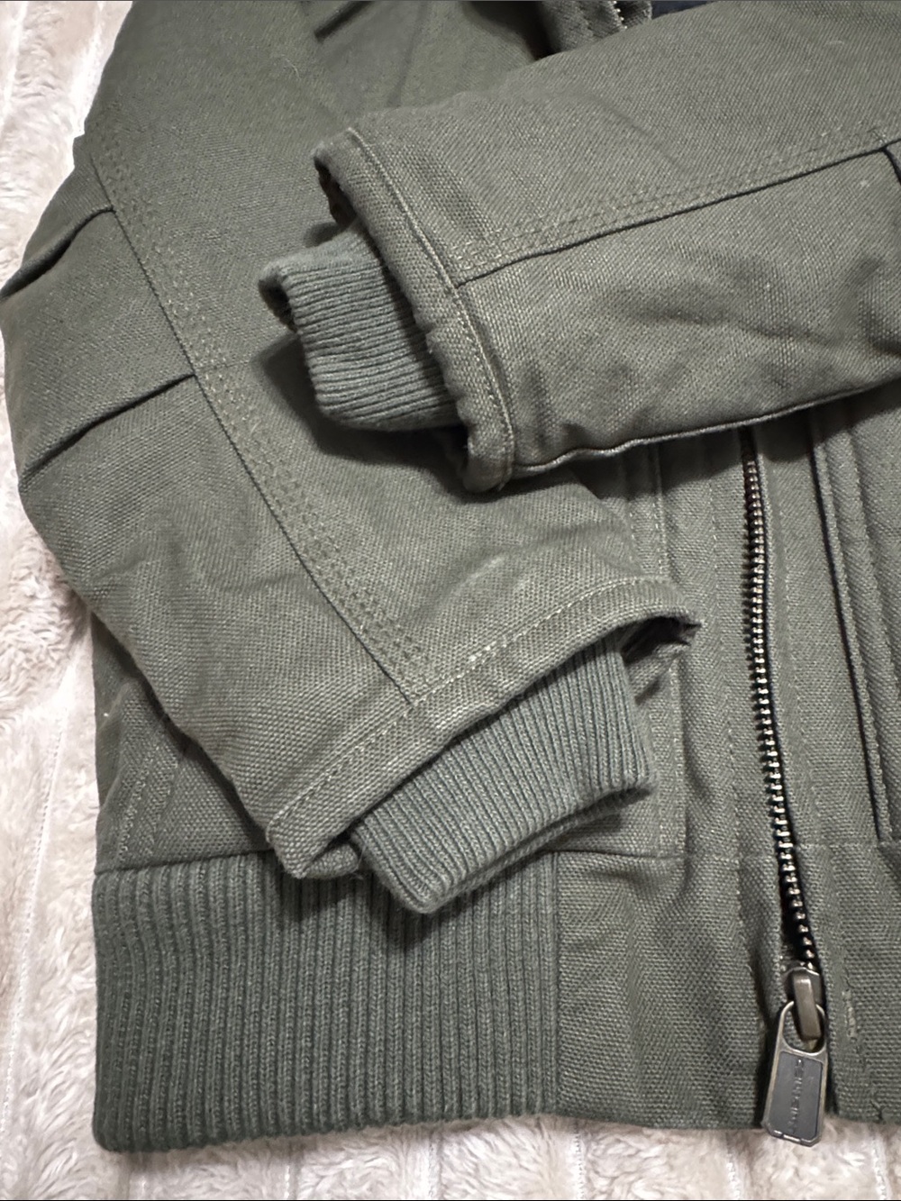 Carhartt Olive Green Hooded toddler Jacket - Picture 3 of 5